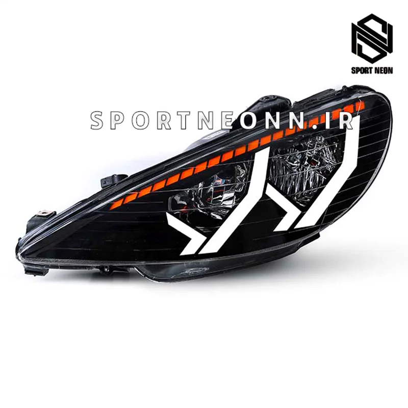 چراغ اسپرت پژو206 طرح لامبورگینی