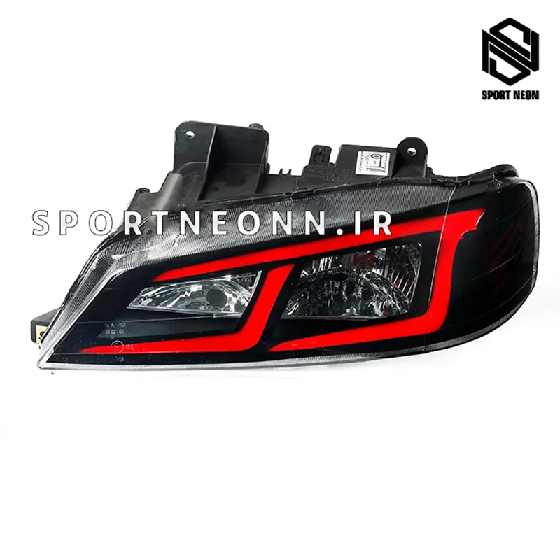 چراغ جلو پژو پارس طرح آبشاری قرمز