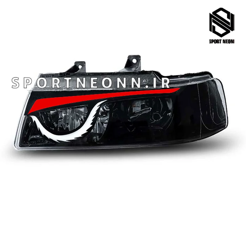 چراغ جلو اسپرت سمند طرح انگری قرمز